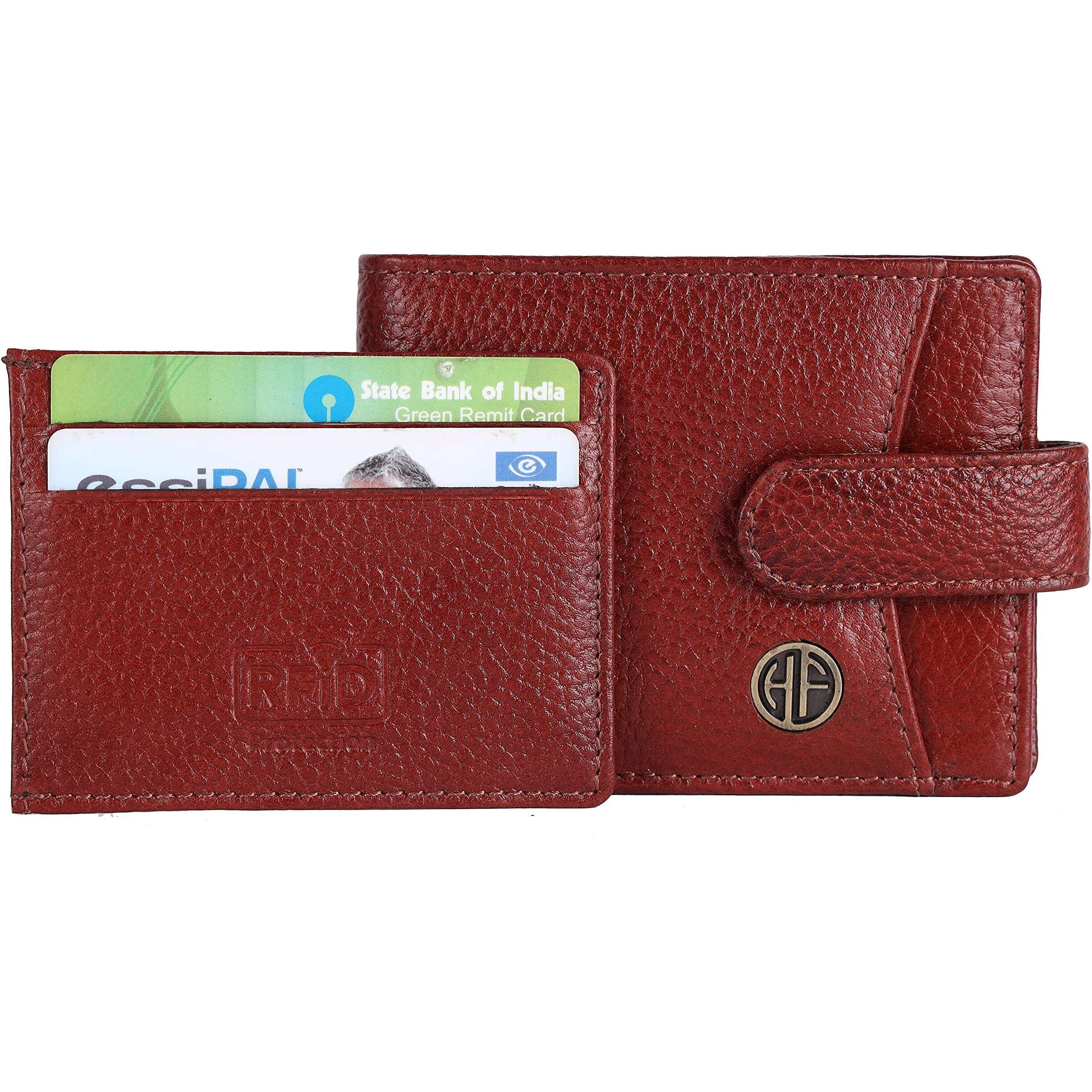 Hammonds Flycatcher Leather Wallet Combo Gift Set - Valentine Gift For Boyfriend And Girlfriend - Men's And Women's Wallets With Multiple Card Slots - Couple Gifts For Anniversary