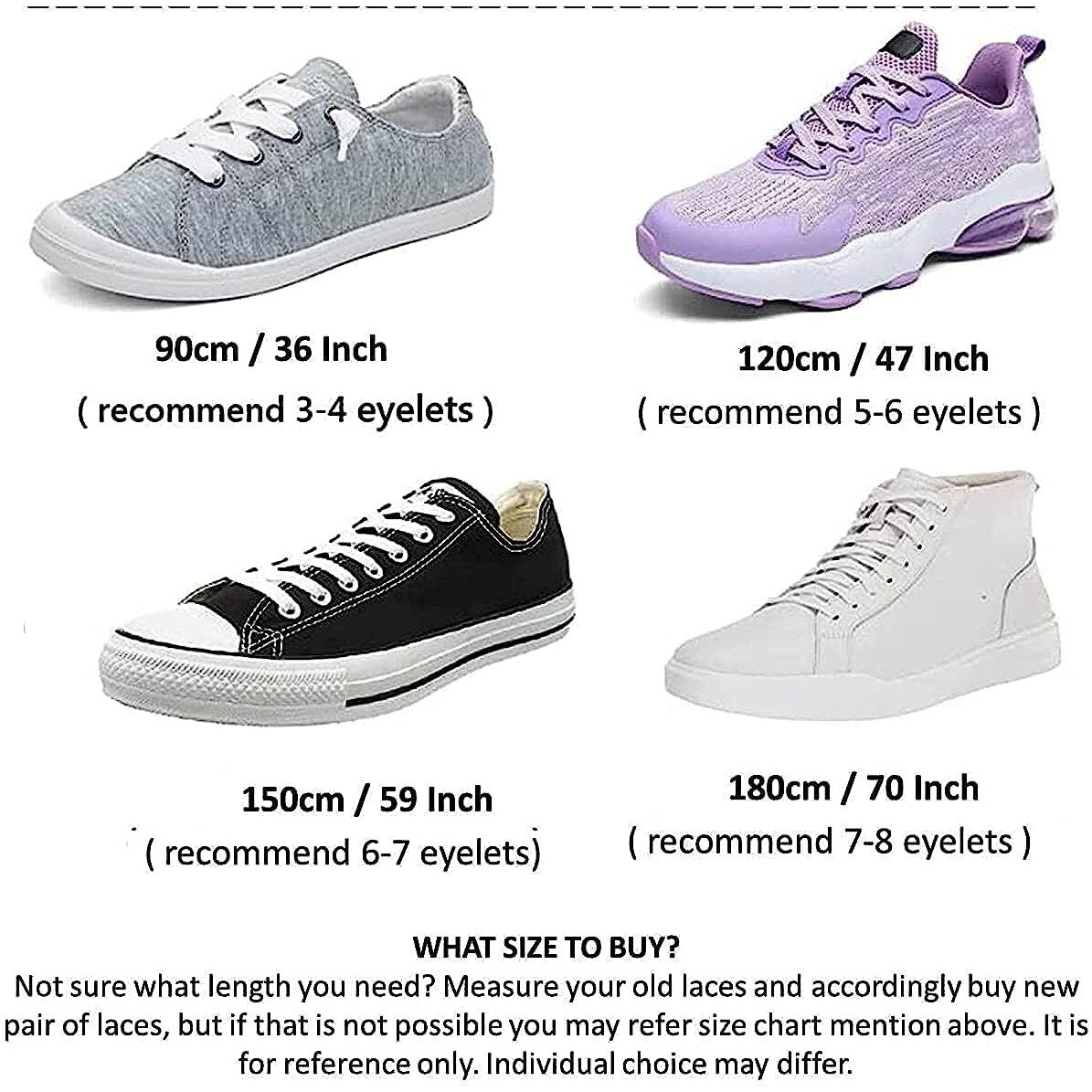 Shoeshine White Shoe Lace For Sports Shoes And Sneakers Flat Shoe Strings For Gym Shoes And Running Shoes -90Cm (Pack Of 2 Pairs) 4 Piece Shoe Laces