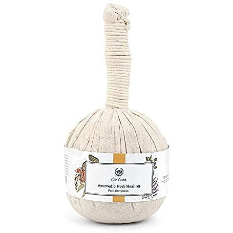 Seer Secrets 100% Natural Healing Pack Of Ayurvedic Healing Potli Compress & Tissue Balm Body Relax Oil & Eye Mask Socket Potli | Joints & Muscles Relaxation Combo