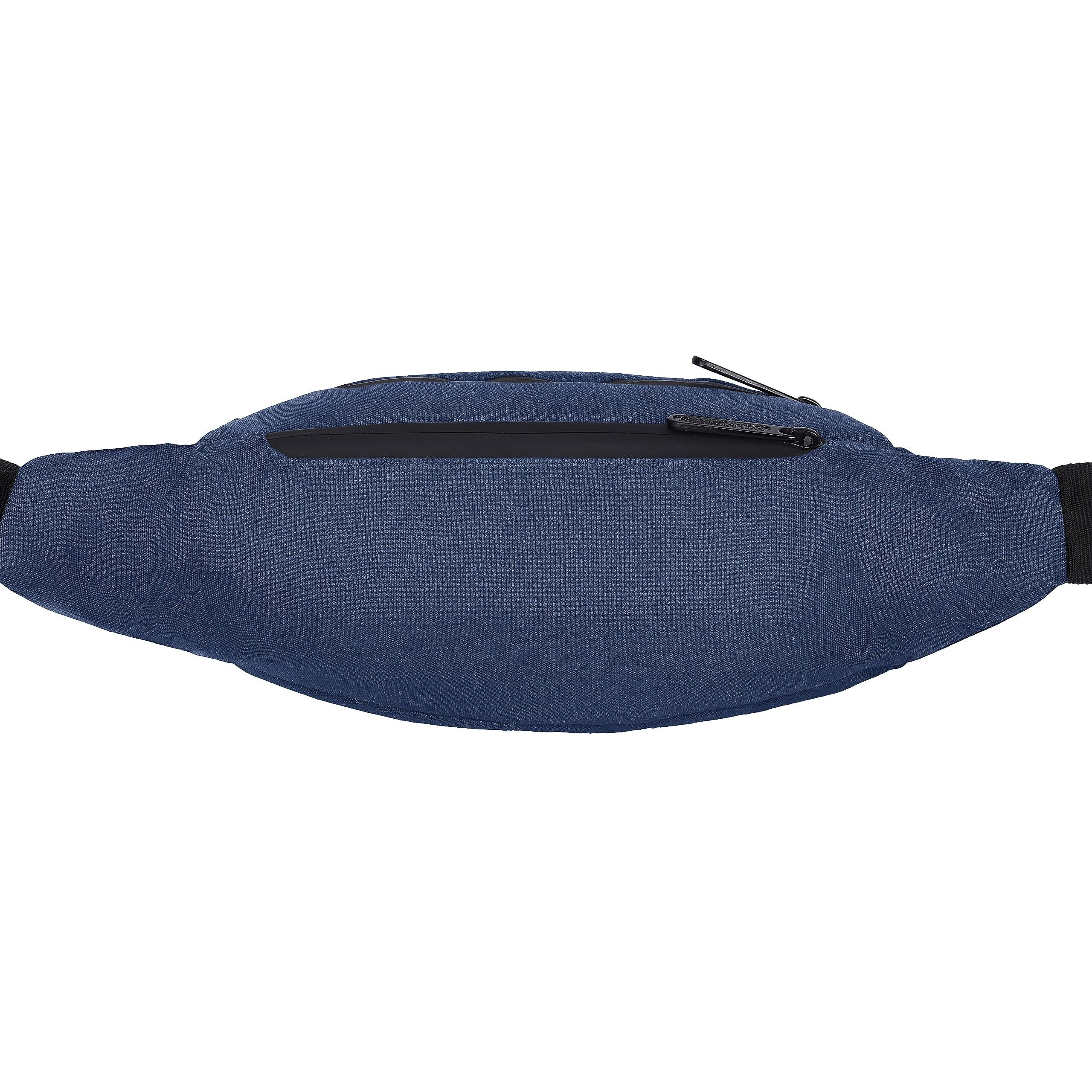 Wildhorn 2.4L Waist Bag For Men Women I Ultra Strong Stitching, Sturdy Zippers, Waterproof, Fanny Pack For Hiking Travel Camping Running Sports With Adjustable Strap (Blue)