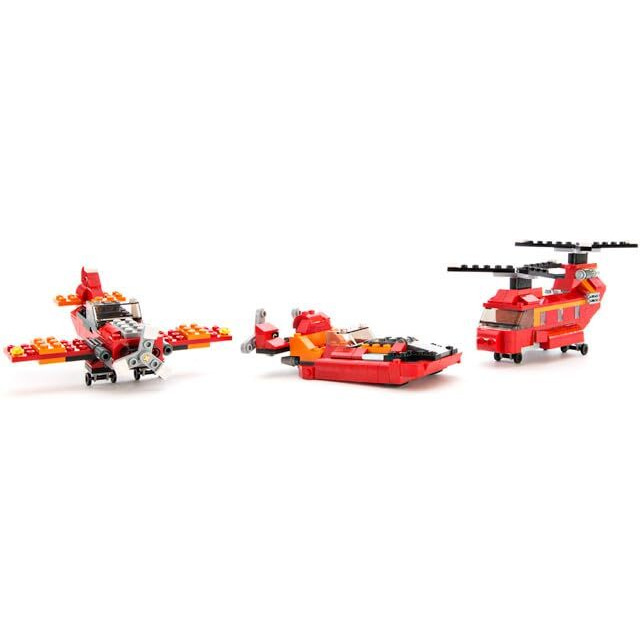 Elecart Red Rotors 3 In 1 Architect Brick Toys 145+ Pieces Age 6+ Building Block Toy Set Educational Diy Toys For Kids (Airplane Rotor)