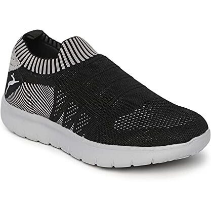 Marc Loire Slip-On Sneakers For Women, Lightweight & Comfortable Walking Sports Shoes Without Laces Black - 6 Uk