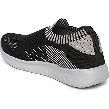 Marc Loire Slip-On Sneakers For Women, Lightweight & Comfortable Walking Sports Shoes Without Laces Black - 6 Uk