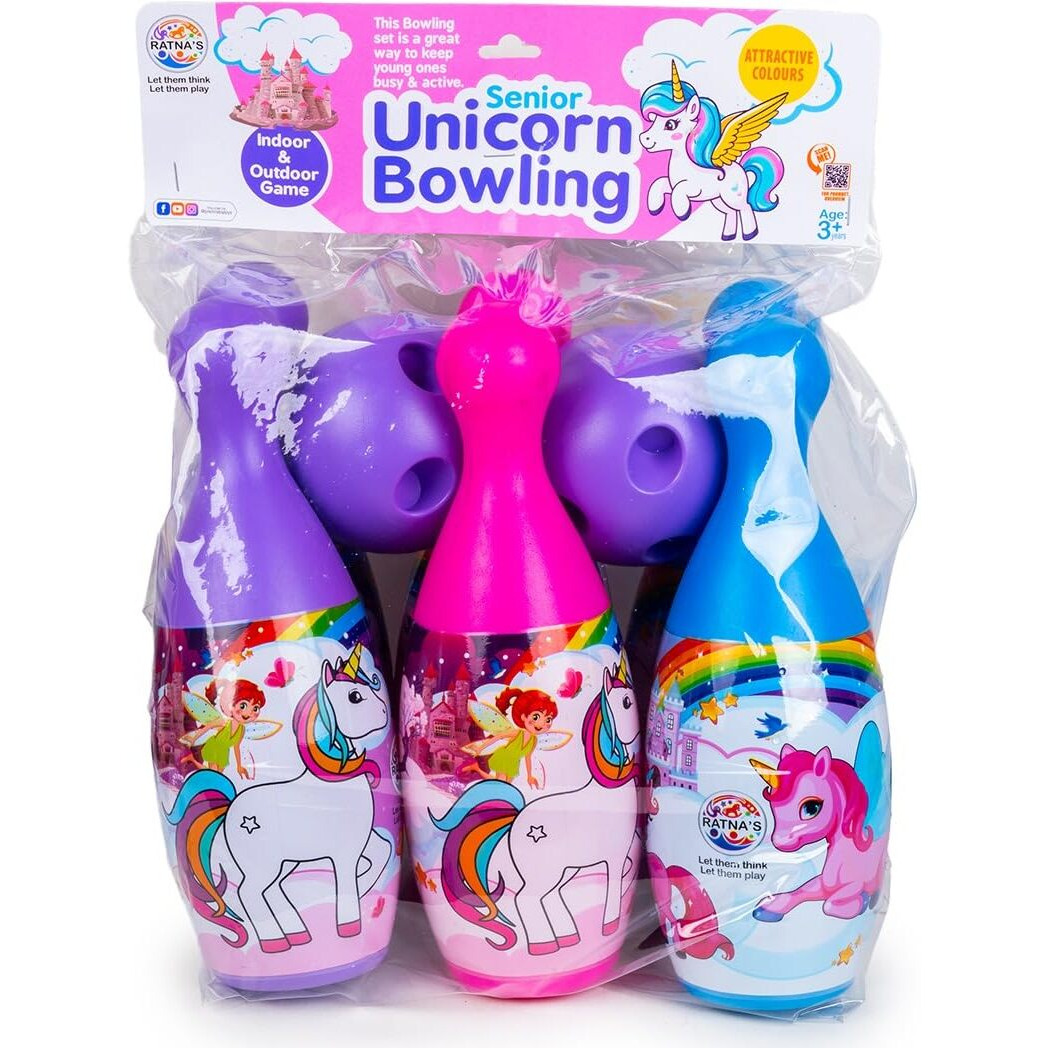 Bkdt Marketing Bowling Toy Set With 6 Pins And 2 Ball Indoor Outdoor Sports Game For Kids-Delux Bowling - Indoor Games For Caf,Indoor Games For Adults At Home