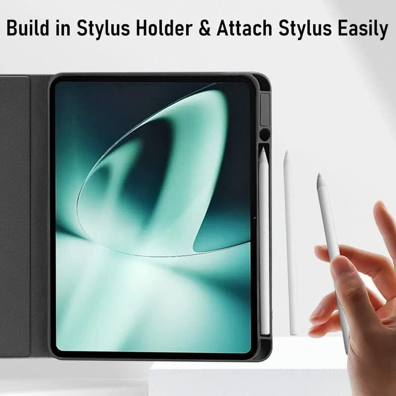Proelite Cover For Xiaomi Mi Pad 6 Cover, Deer Multi Angle Flip Case Cover With Pen Holder For Xiaomi Pad 6 11 Inch, Support Auto Sleep Wake, Coffee