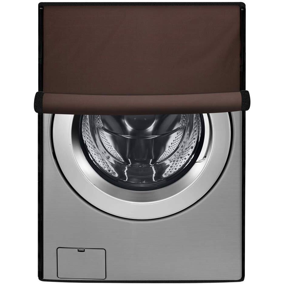 Stylista Polyester Washing Machine Cover Compatible For Samsung 8 Kg Fully-Automatic Front Loading Wd80T604Dbx/Tl, Coffee