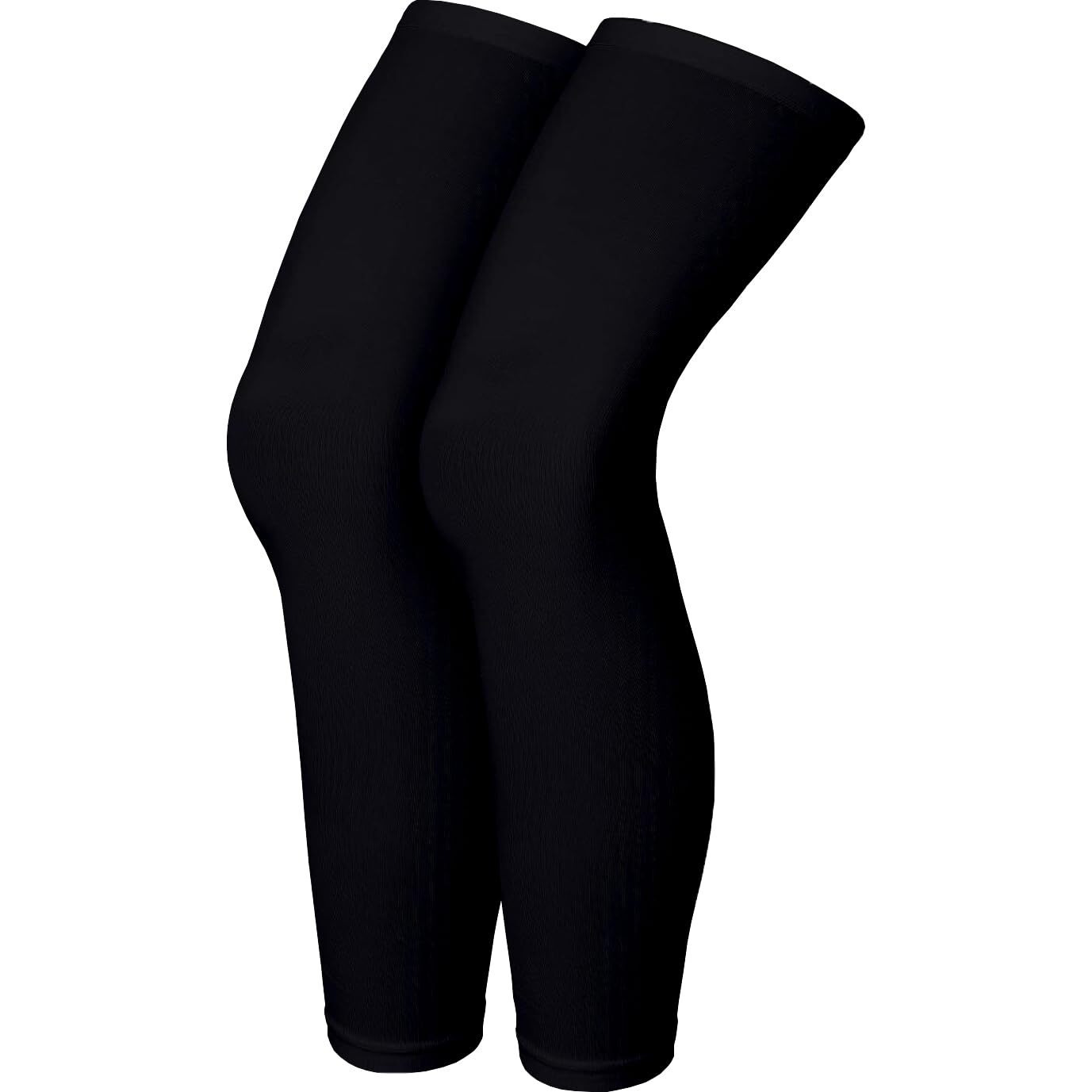 Mizuna Leg Sleeves Unisex Sports Compression Sun Protection Thigh Non-Slip Upf Cooling Full Length Cycling Riding Golf Football Running Winterlegblackblue