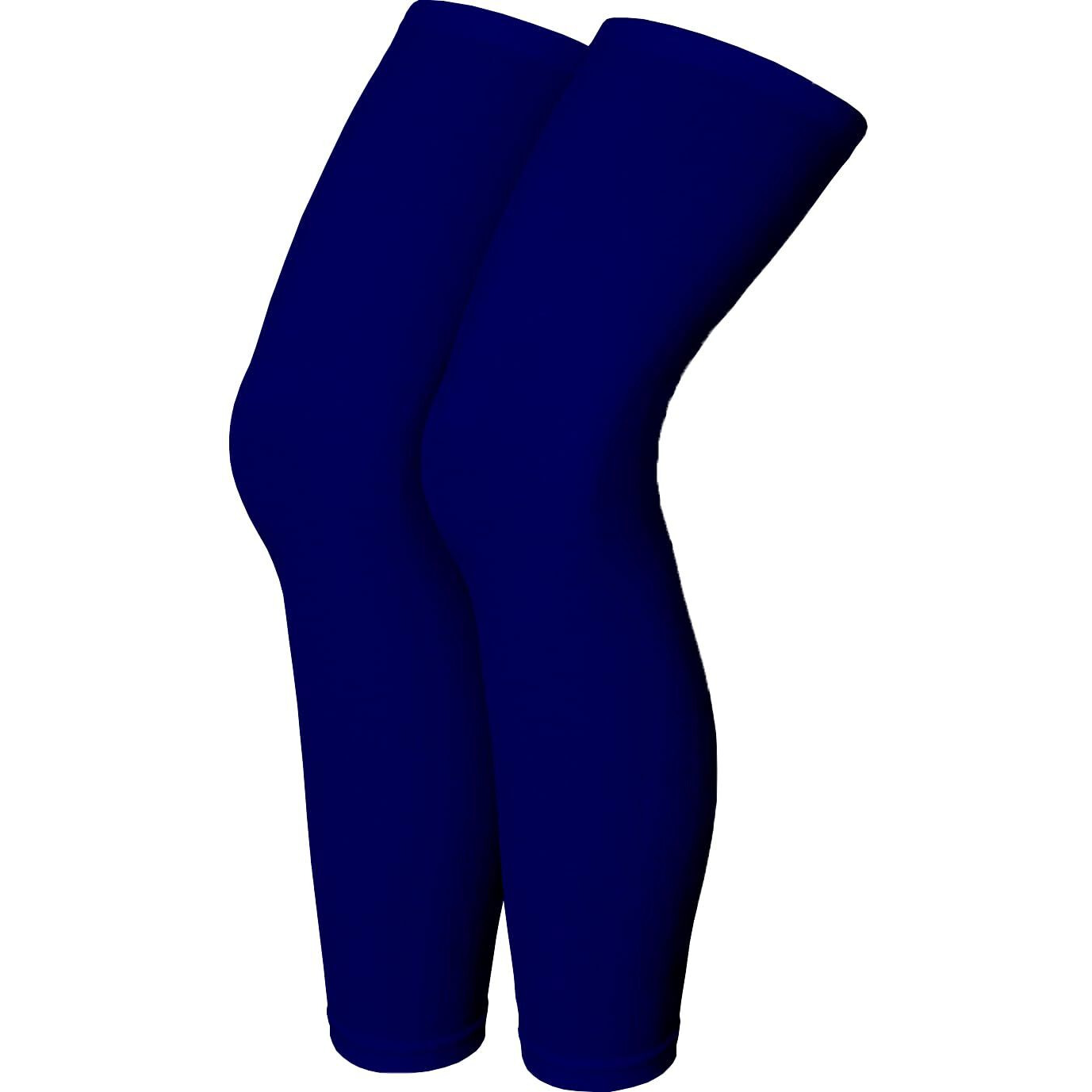 Mizuna Leg Sleeves Unisex Sports Compression Sun Protection Thigh Non-Slip Upf Cooling Full Length Cycling Riding Golf Football Running Winterlegblackblue