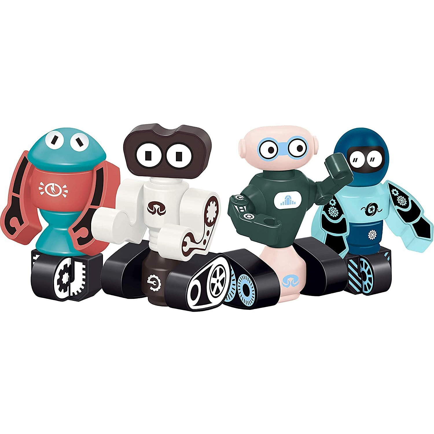 Funblast Magnetic Robots Toy - Diy Robot Building Stem Educational Toys For 3+ Years Kids/Boys (Multicolor)