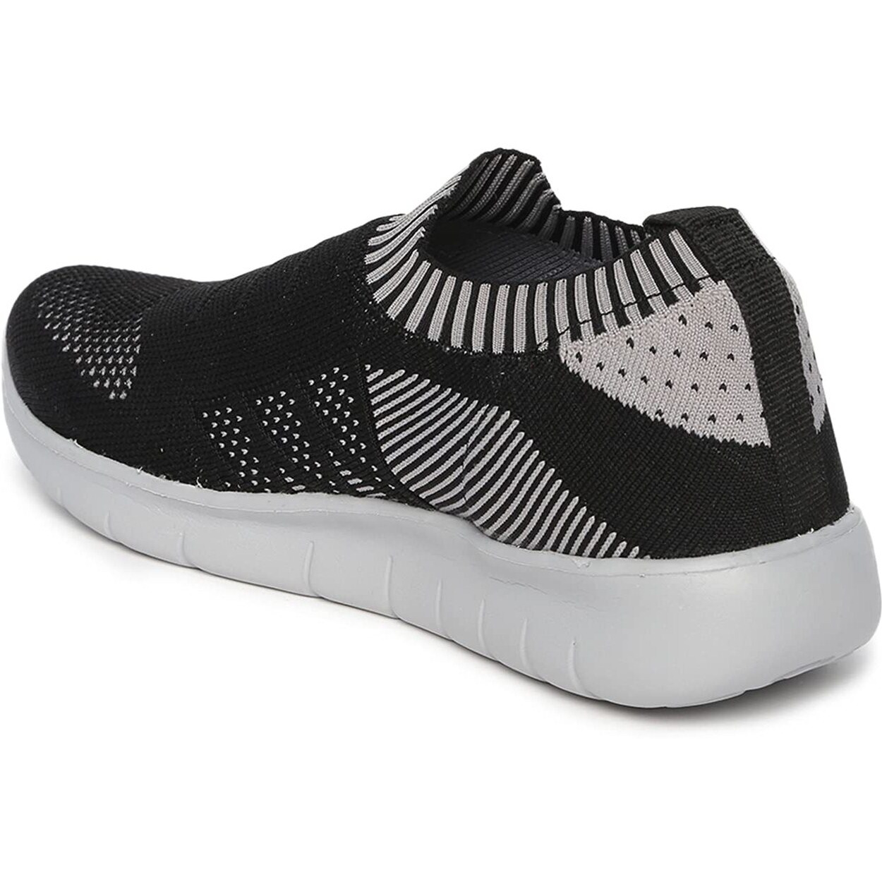 Marc Loire Slip-On Sneakers For Women, Lightweight & Comfortable Walking Sports Shoes Without Laces Black - 3 Uk