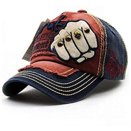 Handcuffs Baseball Cap For Men & Women | Sun Hat | Stylish | Cotton | Adjustable Strap | Summer Wear | Outdoor Activities | Sports | Fitness Casual | Caps Hats (Navy Blue)