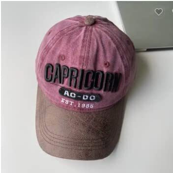 Handcuffs Unisex Denim Caps | Stylish | Sports | Casual | Baseball Cap | Adjustable | Free Size | Embroidered | Topi | Headwear (Maroon)
