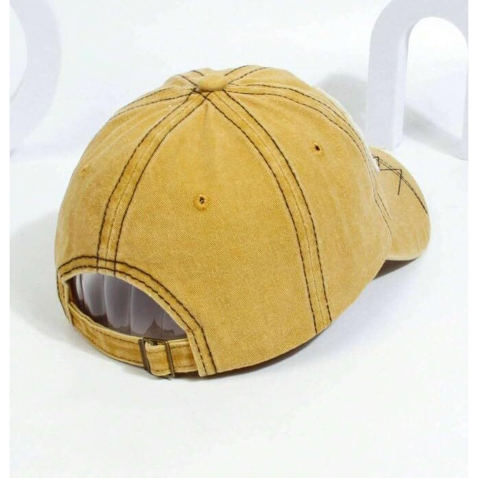 Handcuffs Stylish Cotton Adjustable Baseball Cap For Men And Women, Embroidered Unisex Cap For Summers (Yellow)