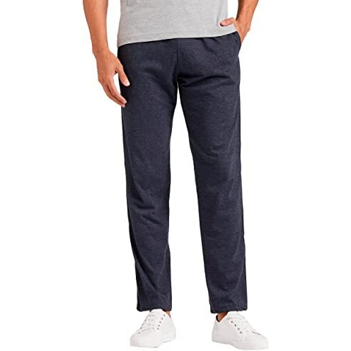 Amazon Brand - Symbol Men's Track Pant | Casual Night Wear | Sweatpants | Pajama (Sports | Gym | Yoga) - Regular Fit (Blue Melange_2Xl)
