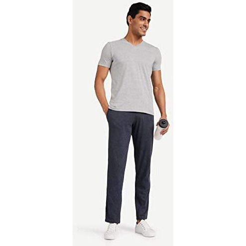 Amazon Brand - Symbol Men's Track Pant | Casual Night Wear | Sweatpants | Pajama (Sports | Gym | Yoga) - Regular Fit (Blue Melange_2Xl)