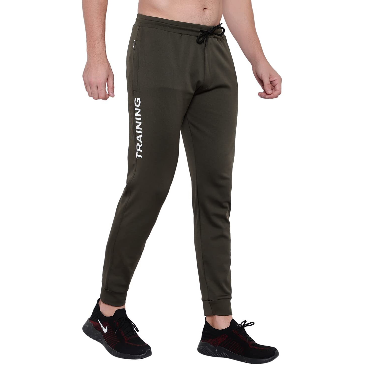 Blue Star Shark Men's Slim Fit Track Pants  Joggers For Running, Gym, Sports, And Casual Wear | Multipurpose Activewear Lower For Men & Boys | Stylish Summer Trousers & Night Pants, Green, S