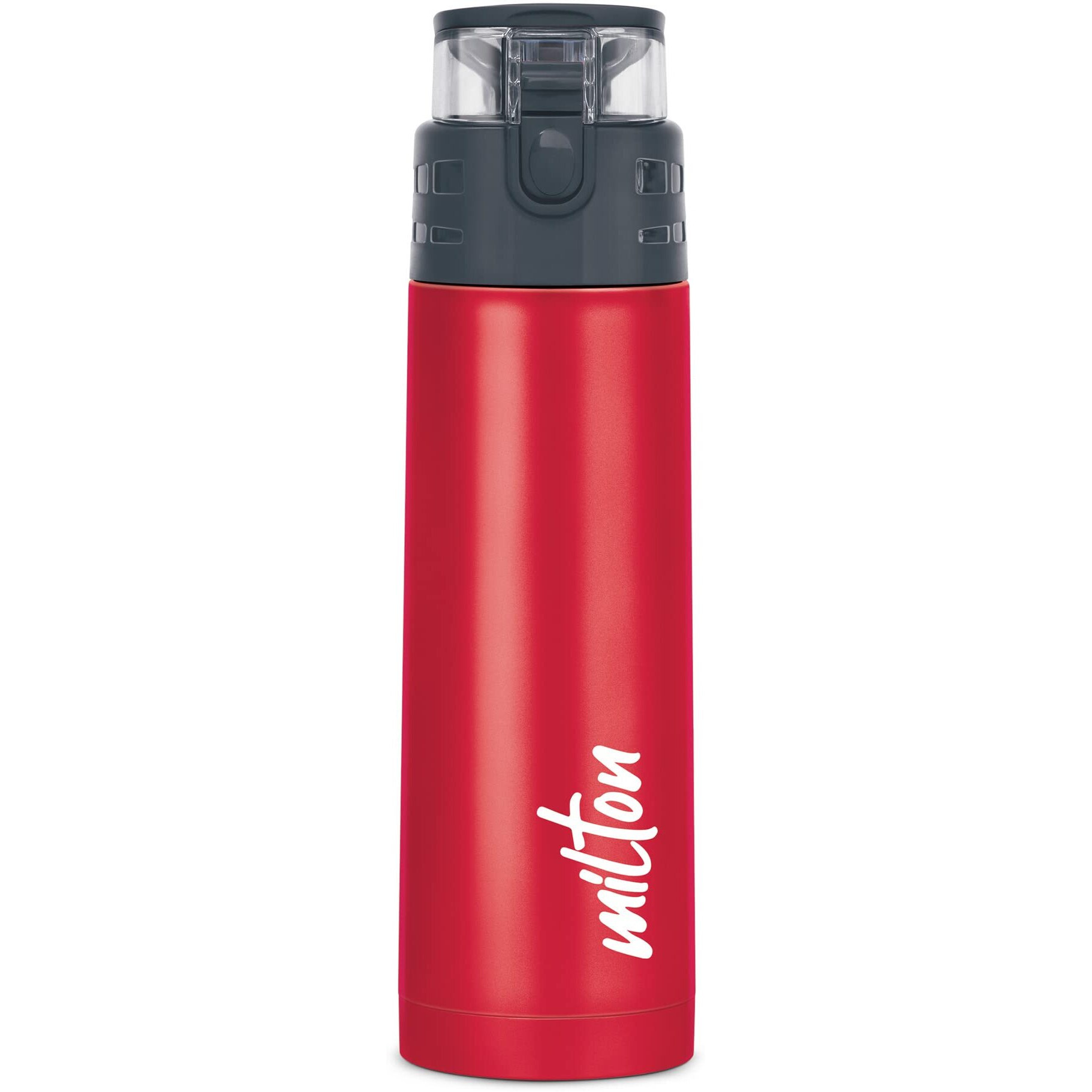 Milton Atlantis 400 Thermosteel Insulated Water Bottle, 350 Ml, Red | Hot And Cold | Leak Proof | Office Bottle | Sports | Home | Kitchen | Hiking | Treking | Travel | Easy To Carry | Rust Proof