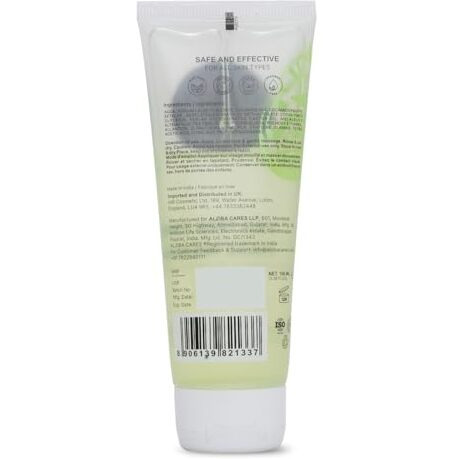Alziba Cares Tea Tree Face Wash For Acne And Oil Control, Clean And Clear Skin Added With Zinc Pca & D-Panthenol For Smooth And Radiant Skin | Both For Men And Women -100 Ml (Pack Of 2)