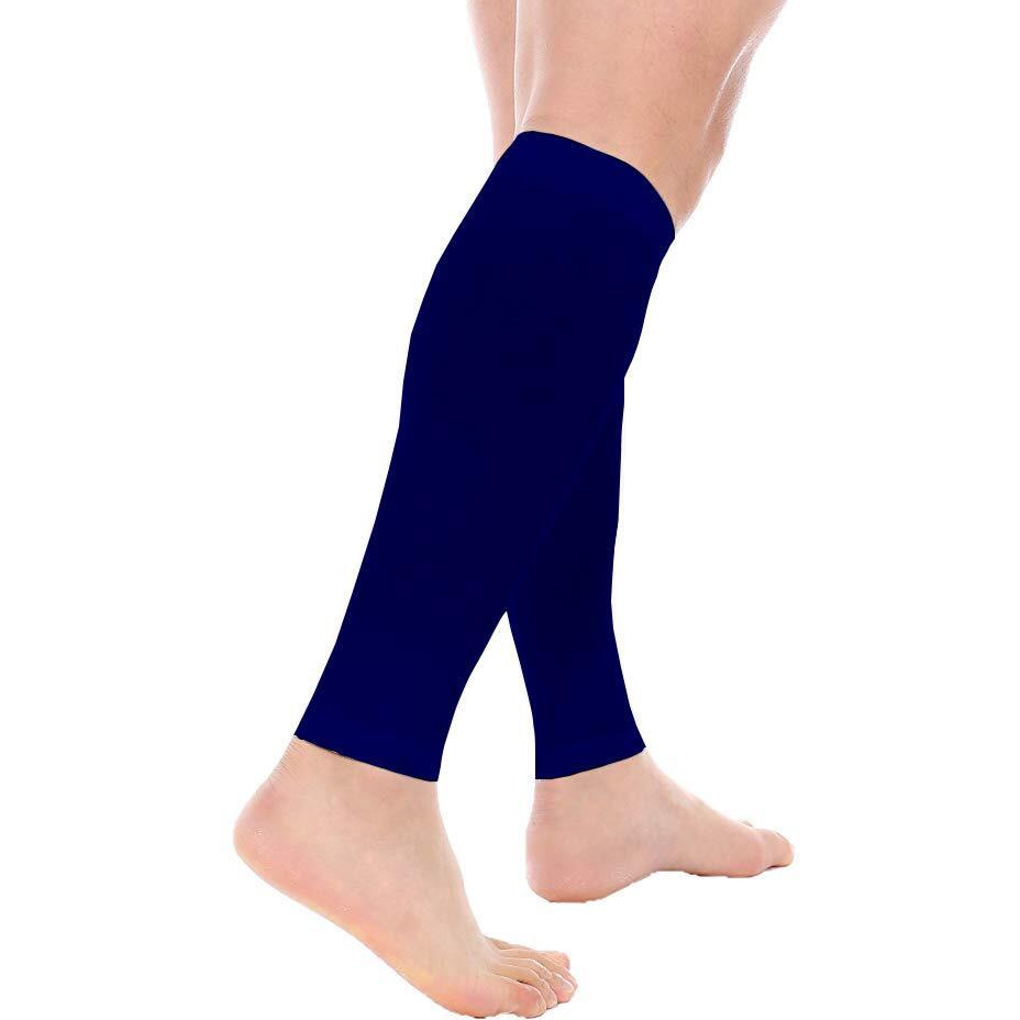 Mizuna Leg Sleeves Unisex Sports Compression Sun Protection Thigh Non-Slip Upf Cooling Full Length Cycling Riding Golf Football Running Wintercalfbeigebluewhite