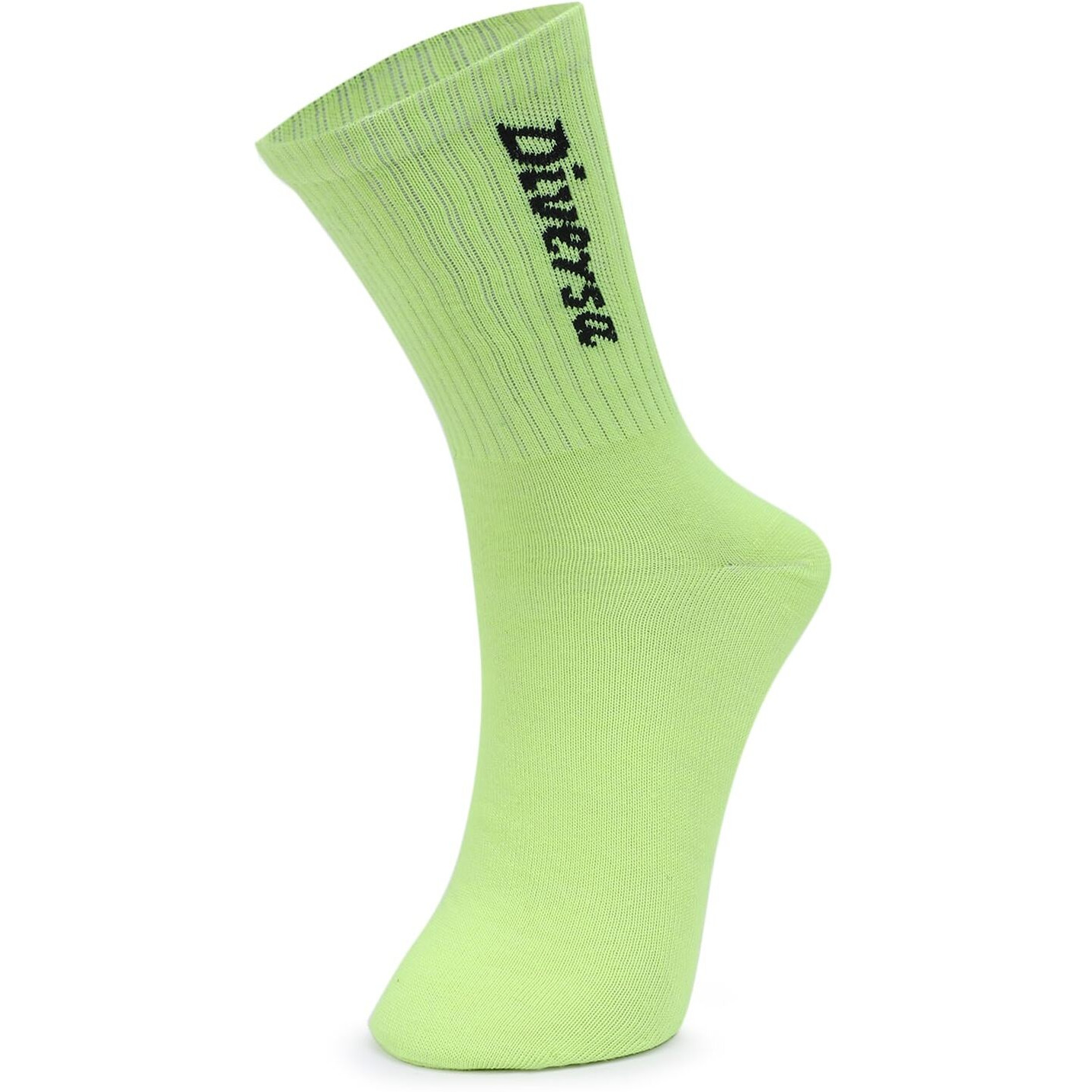 Diversa Sports & Gym Workout Socks For Men & Women With Premium Cotton | Crew Calf Length Socks, Free Size | Running, Cycling & Gym | Odour Free (Orange/Black/Neon/Brown/Yellow/Royalblue)