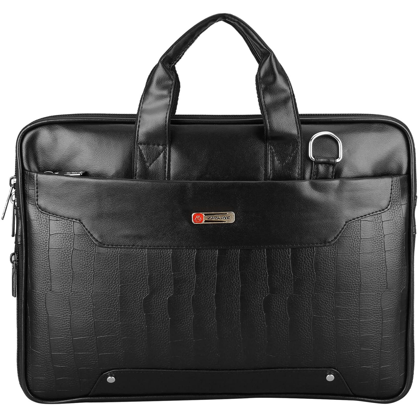 Zipline Office Faux Leather Small Laptop Bag For Men - Fits 13 Inch Laptop/Tablet Messenger Bags For Mens (1-Tan Bag)
