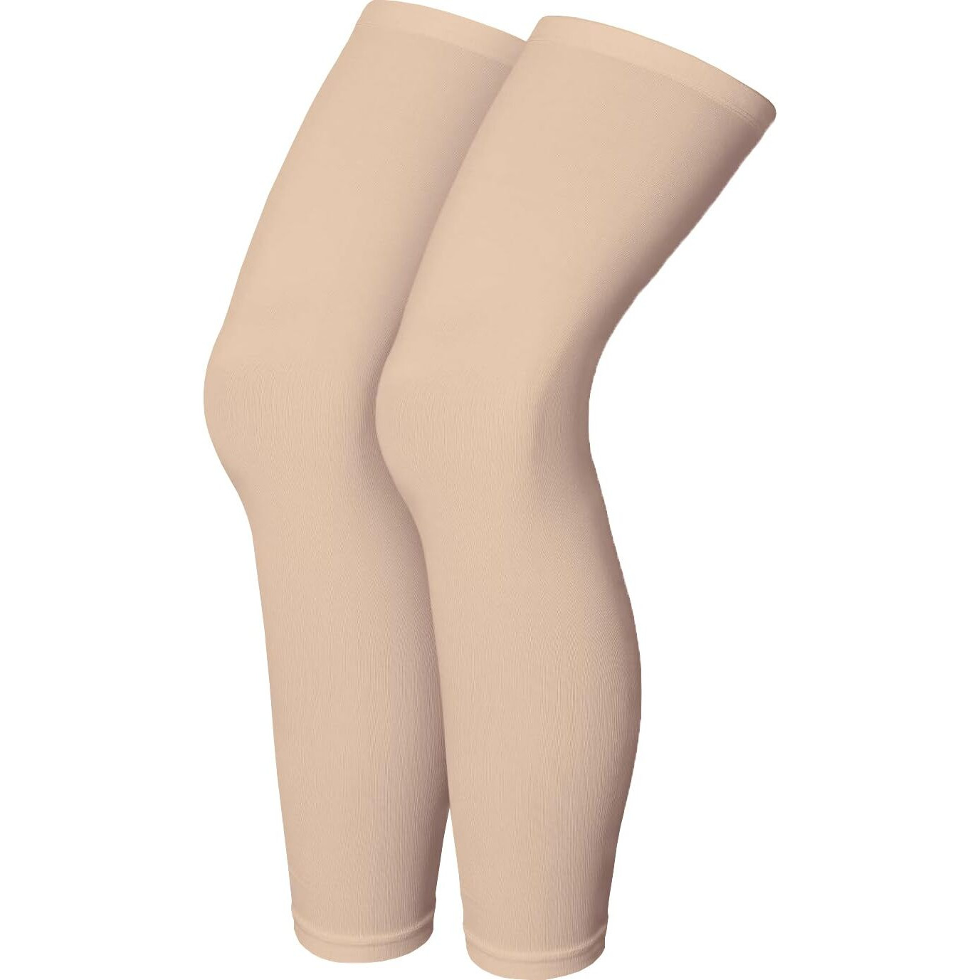 Mizuna Leg Sleeves Unisex Sports Compression Sun Protection Thigh Non-Slip Upf Cooling Full Length Cycling Riding Golf Football Running Winterlegbluebeige