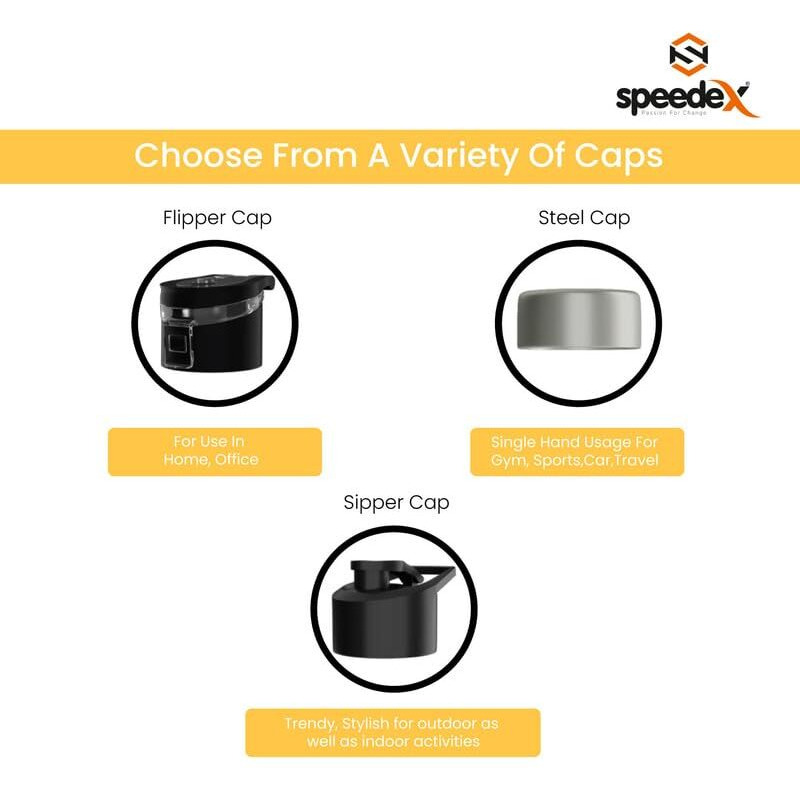 Speedex Water Bottle 1 Ltr, Best Wishes, Stainless Steel, 1 Litre Screw Cap Bottles For Girls, Boys, Adults & Kids, Gym, Sports, Fridge Use, Perfect For School & Office - Single Bottle Set, 1000 Ml