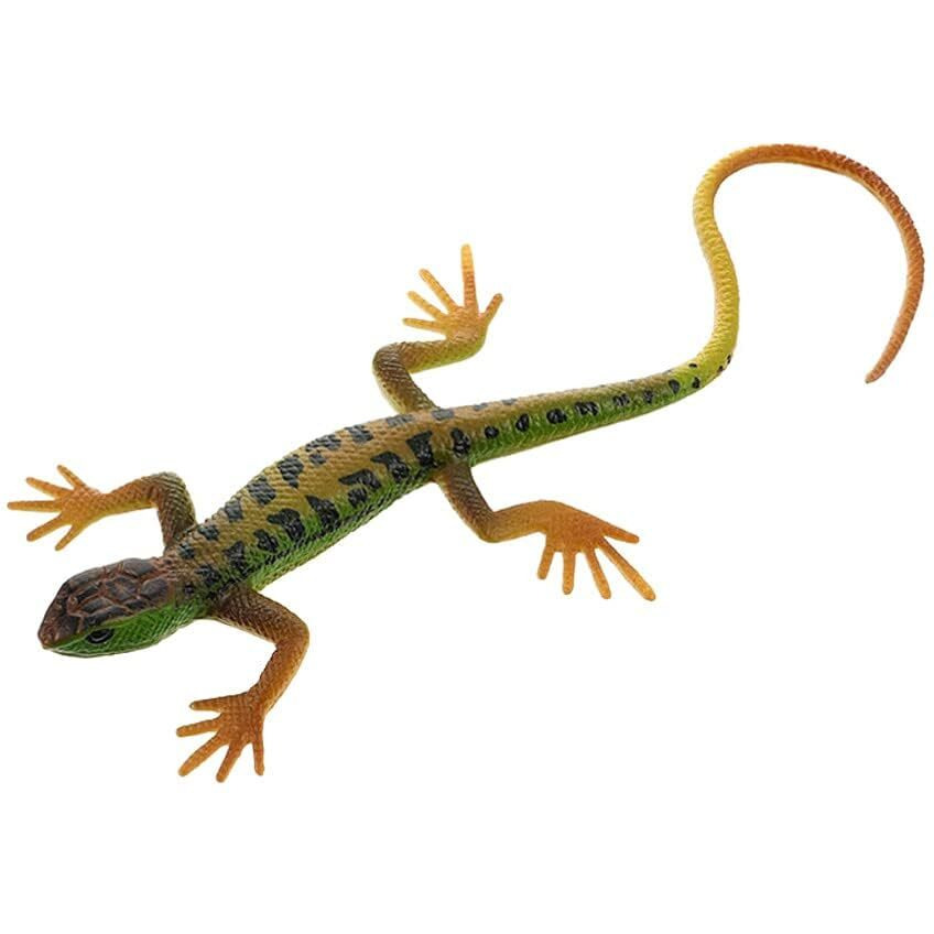 Super Toy Reptile Toy For Kids Realistic Gecko Lizard Figurine Rubber Animal Cold Blooded Lifelike Soft Prank Toys Educational Gift Boys Girls