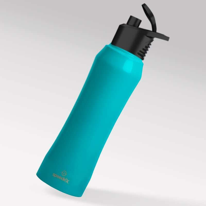 Speedex Stainless Steel Water Bottle 1 Litre, Leakproof Sipper Cap 1 Ltr, Light Blue, Bottles 1+ Litre For School, Gym, Office, Boys, Girls, Men, Women, Kids, Fridge 1Ltr - 1000 Ml - Set Of 2