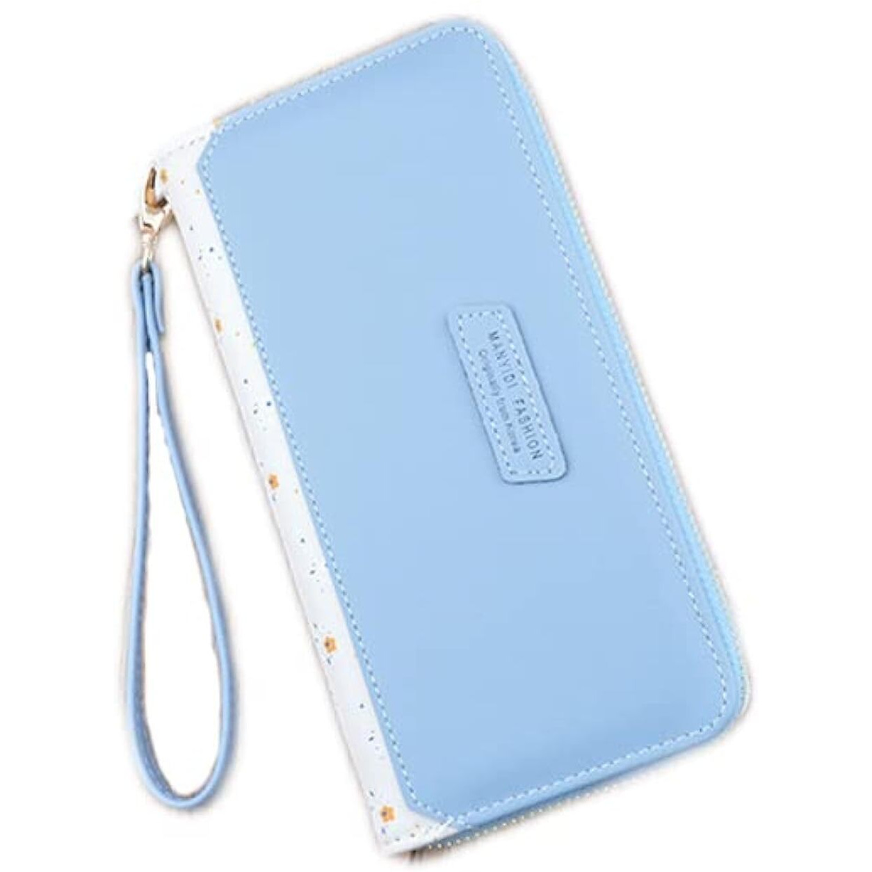 Valerie Women Wallet Wallet For Women And Girls | Zipper Wallets Leather Credit Card Holder (Floral_Blue)