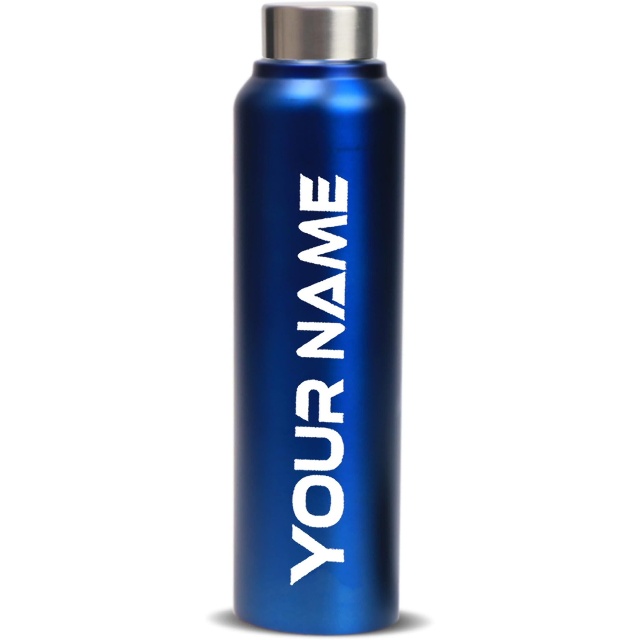 Speedex Stainless Steel Water Bottle 1 Ltr For Kids, Boys, Girls, 1 Litre Bottles For Gym, Sports, Fridge Use, School & Office - 1000Ml, Dark Blue Colour, Steel Cap