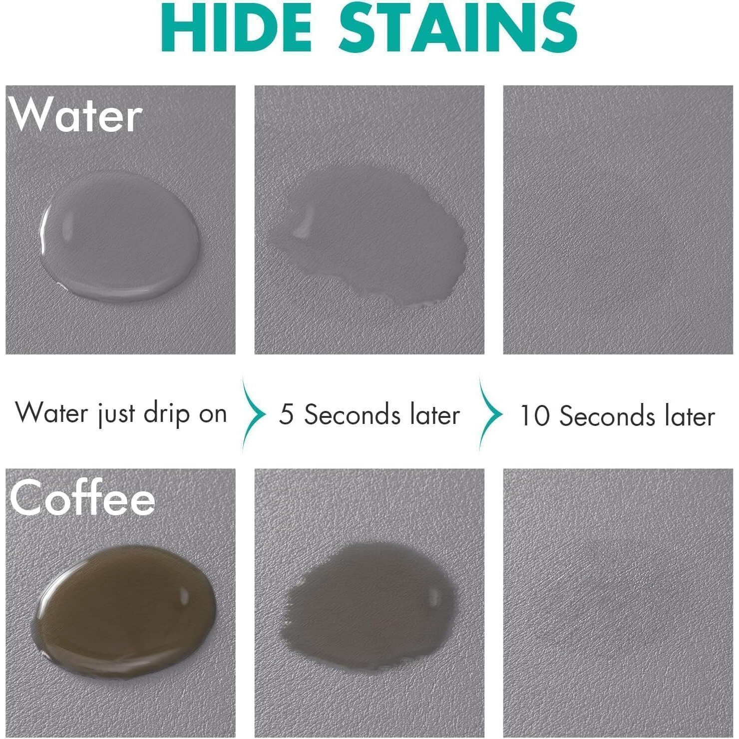 Homecloud Dish Drying Mat For Kitchen Counter Hide Stain Super Absorbent, Non-Slip, Heat-Resistant, Great For Dishes,Rack Pad, Kitchen Counter, Coffee Maker, Coffee Item (Grey_Green_2Circle, 40X50Cm)