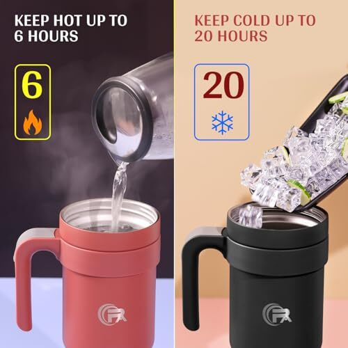 Primalite 1200Ml Stainless Steel Insulated Tumbler With Handle | 2-In-1 Straw & Flip Lid | 40Oz Travel Mug Bottle For Hot, Cold Drink | Fits In Car Cupholder For Water, Iced Tea, Coffee- Smokey Grey