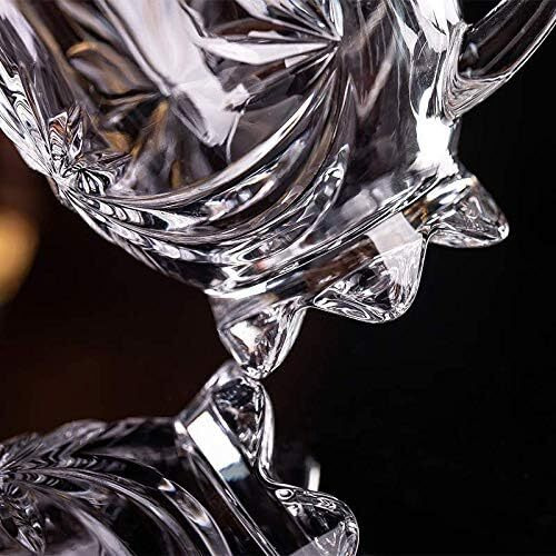 Zroy Enterprise Premium Classic Glass Tea & Coffee Cup Set Of 6-210 Ml, For Transparent Espresso Cappuccino Hot Chocolate, Milk Cup, Green Tea, Herbal Tea, Lemon Tea (Flower, 6)