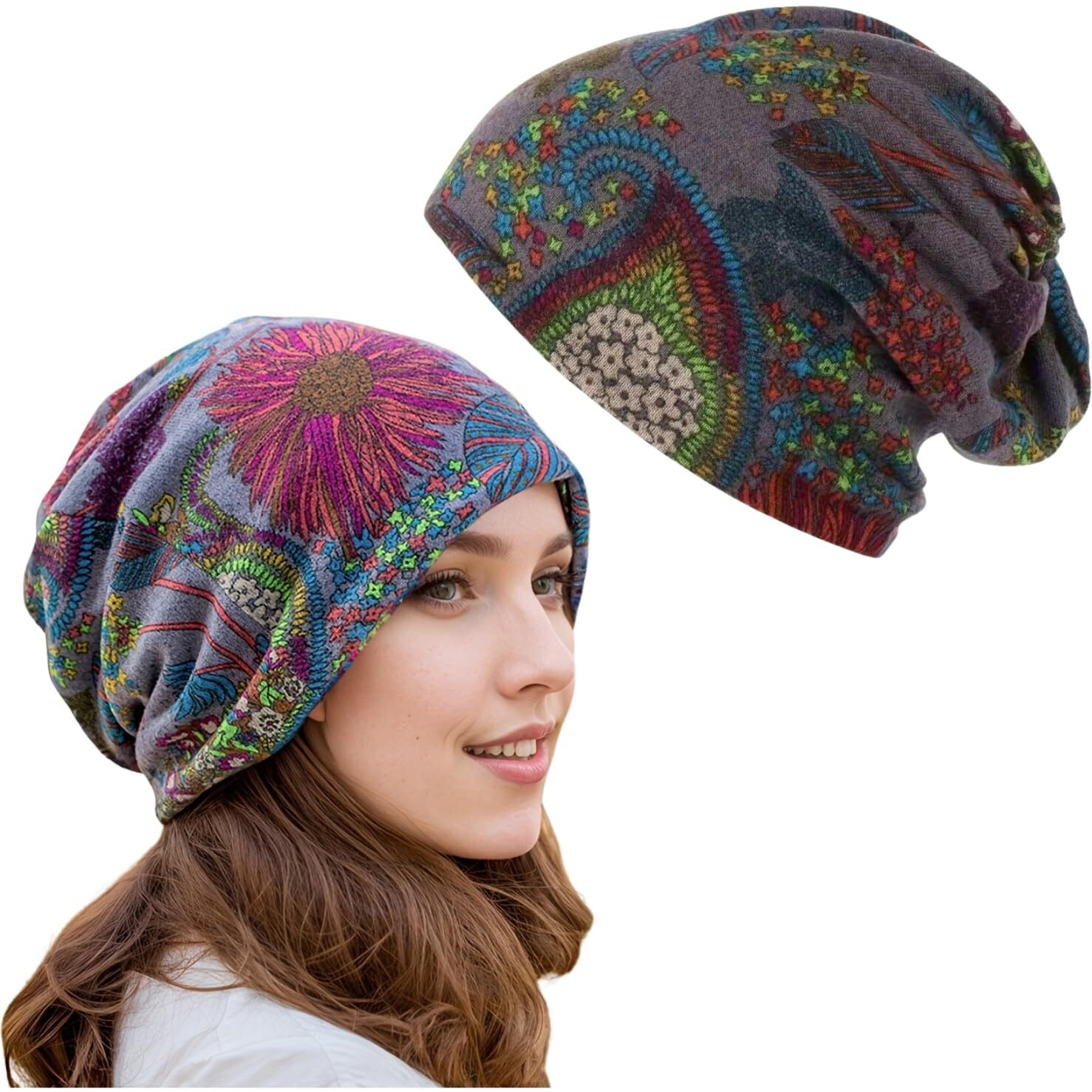 Shopvilla Head Caps For Women For All Season, Hair Scarf For Women, Hijab Caps For Women, Chemo Caps For Women Cotton, Fashion Casual Skull Cap, Head Cover For Women Men, Face Cover For Women & Men