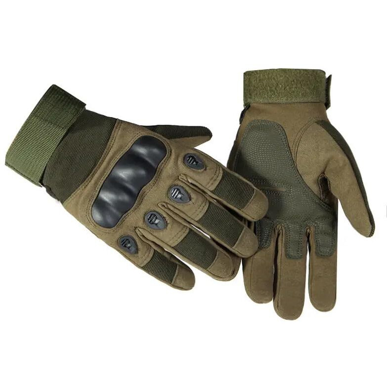 Ketmart Nylon Tactical Full Finger Gloves For Sports, Hard Knuckle,Hiking,Cyclling,Travelling,Camping,Outdoor,Boxing, Motorcycle Riding And Winter Use Arm Shooting Gym Glove (Color-Green)