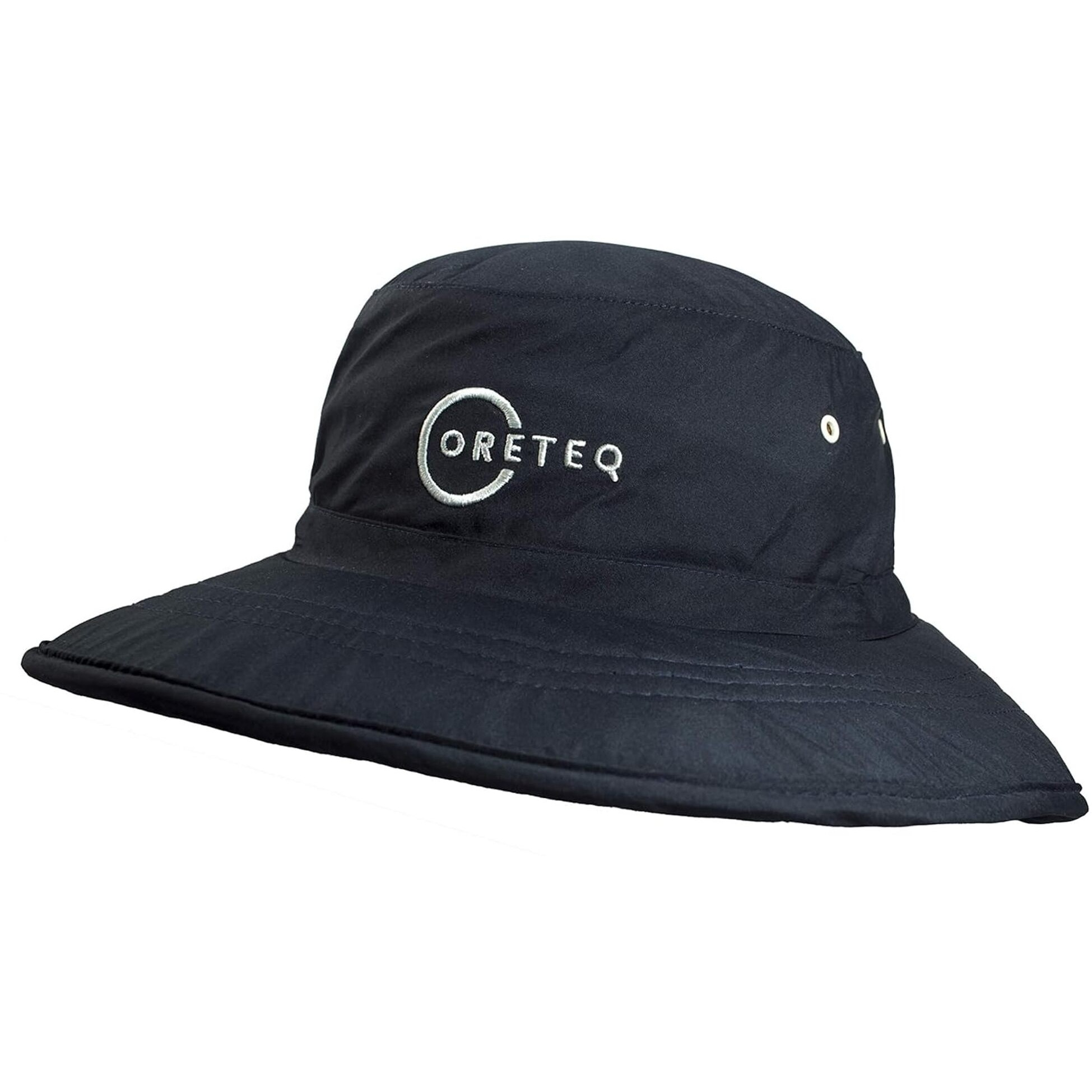 Coreteq Bucket Hat Summer Beach Stylish Sun Protection With Wide Brim, Eyelets Holes, Adjustable Clip Closure, Polyester Hats For Men Women Boys Girls Unisex, (Midnight Blue)