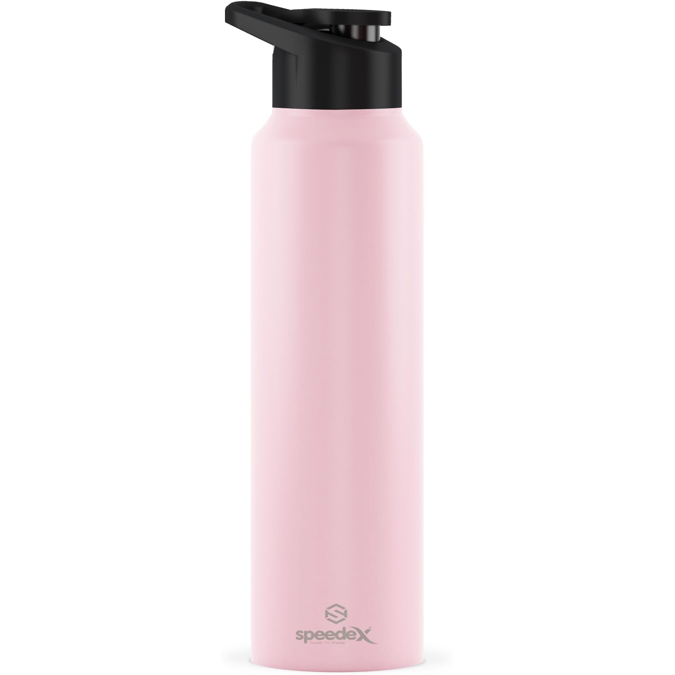 Speedex Stainless Steel Water Bottle 1 Litre, Leakproof Sipper Cap 1 Ltr, Pastel Pink, Bottles 1+ Litre For School, Gym, Office, Boys, Girls, Men, Women, Kids 1Ltr - 1000 Ml - Set Of 2