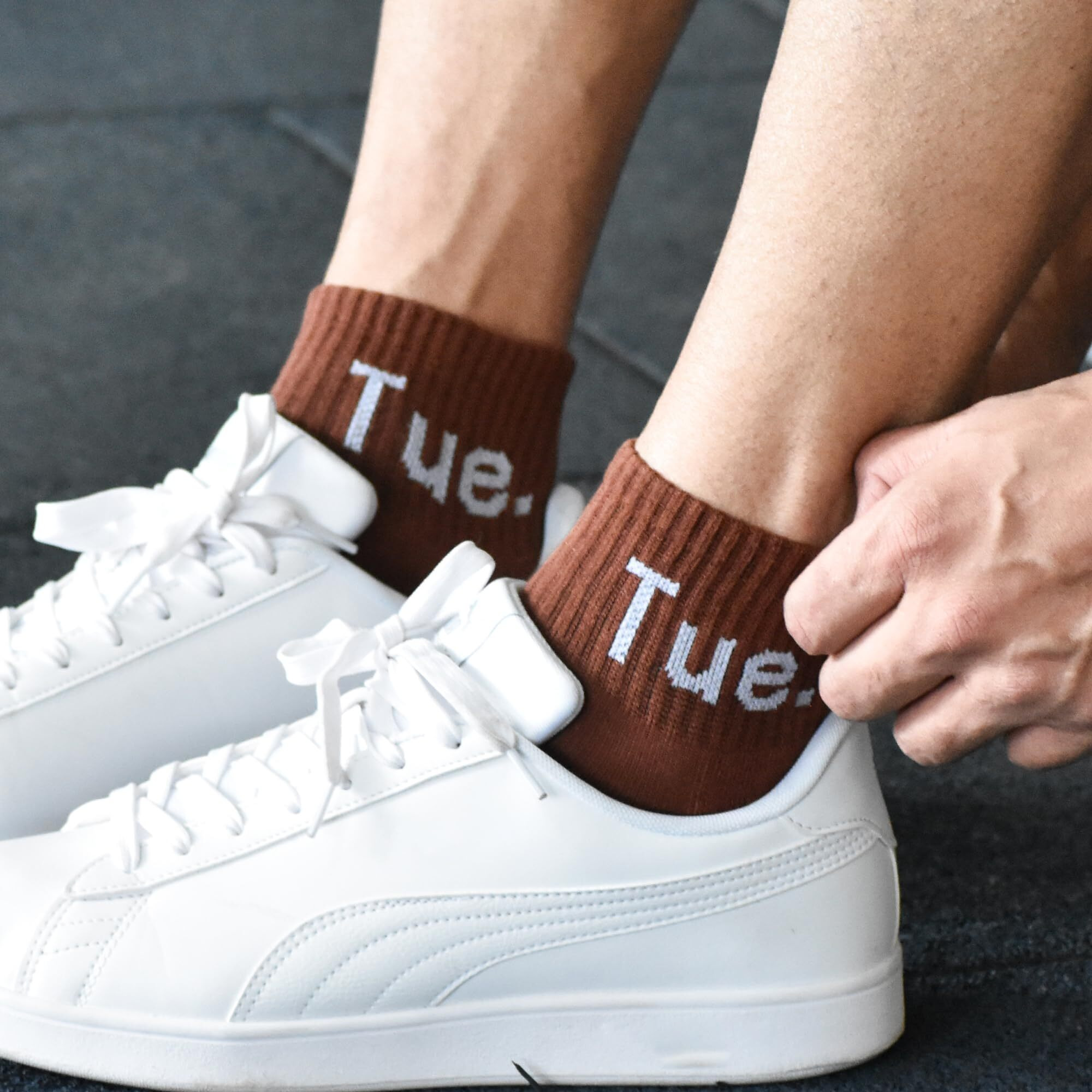 The Sock Street Ankle Length Socks For Men Combo, Made With Durable & Breathable Cotton, Anti Odour & Anti Bacterial, 5 Pair Days Of The Week, Ideal For Gym, Running, Office, Sports Sox - Multicolor