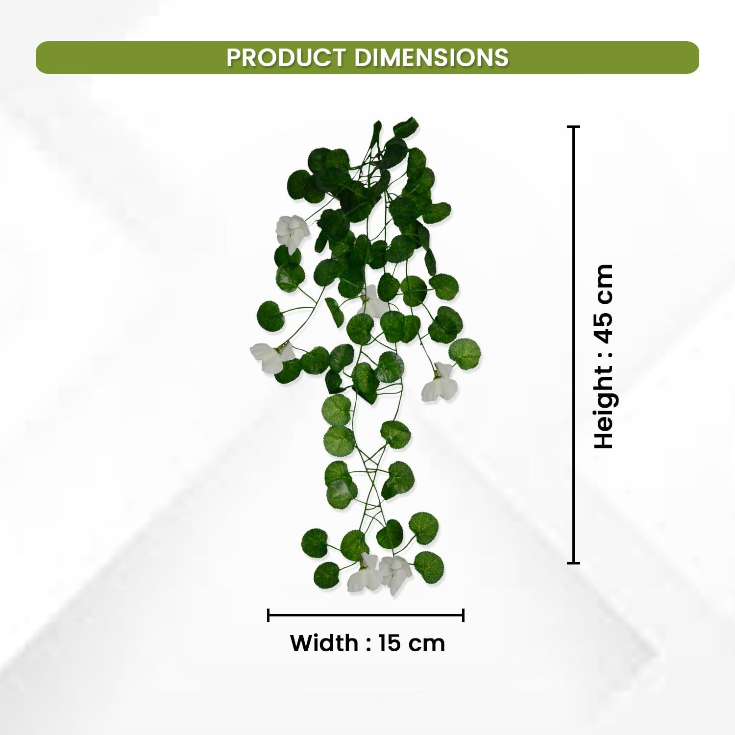 Decorebugs Artificial Flower Plants Leaves Hanging Ivy Garlands Plant Greenery Vine Creeper Home Decor Door Wall Balcony Decoration Party Festival Craft (Pack Of 6)