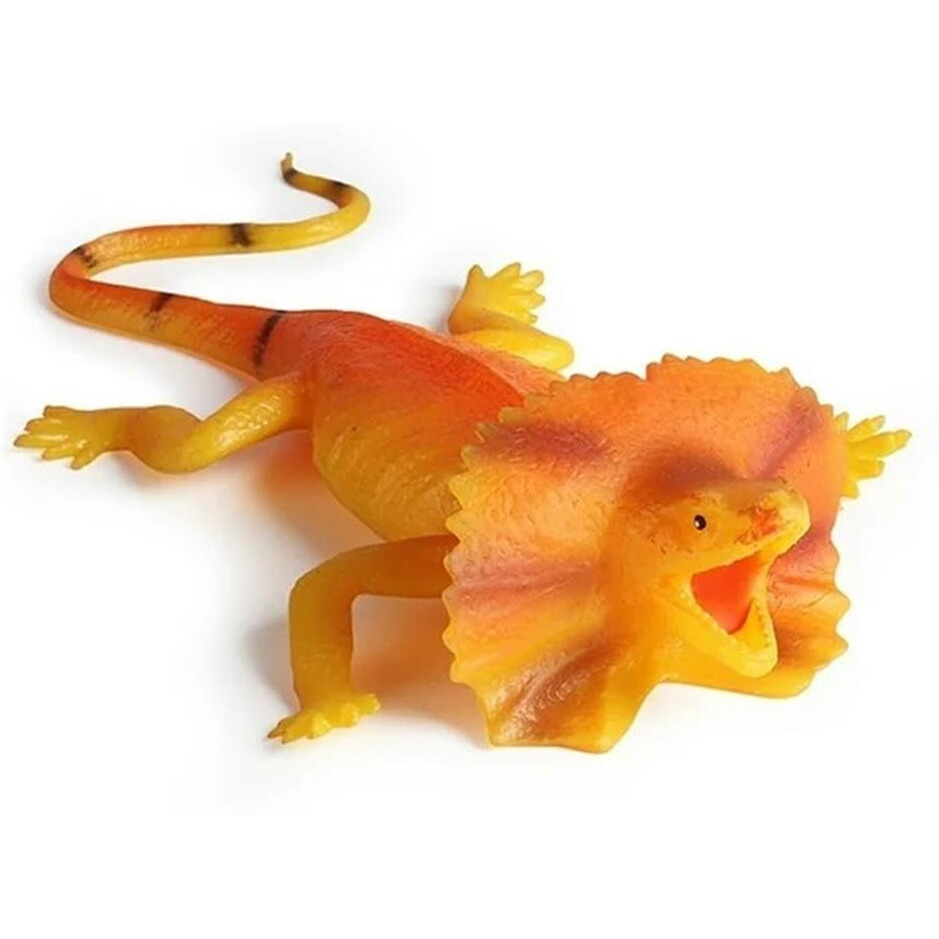 Super Toy Reptile Toy For Kids Realistic Gecko Lizard Figurine Rubber Animal Cold Blooded Lifelike Soft Prank Toys Educational Gift Boys Girls