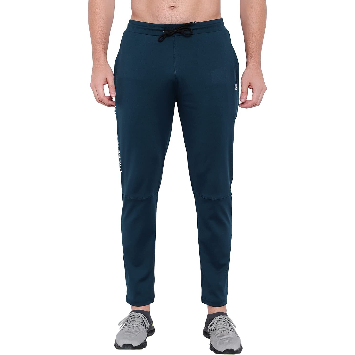 Blue Star Shark Men's Slim Fit Track Pants  Joggers For Running, Gym, Sports, And Casual Wear | Multipurpose Activewear Lower For Men & Boys | Stylish Summer Trousers & Night Pants, Blue, 2Xl