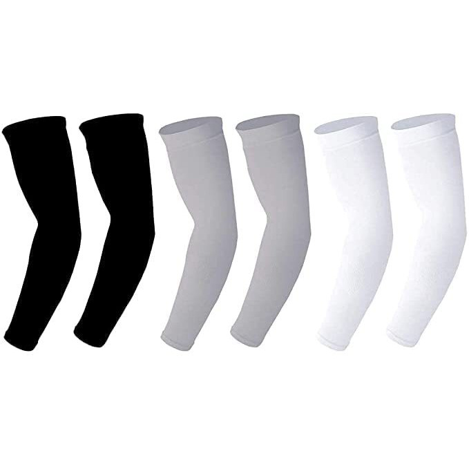 Mizuna Arm Sleeve For Kids Toddlers Unisex Sports Compression Sun Protection Upf 50Cooling Tattoo Cover Up Cycling Cricket Riding Golf Football Running Winter Black White Grey