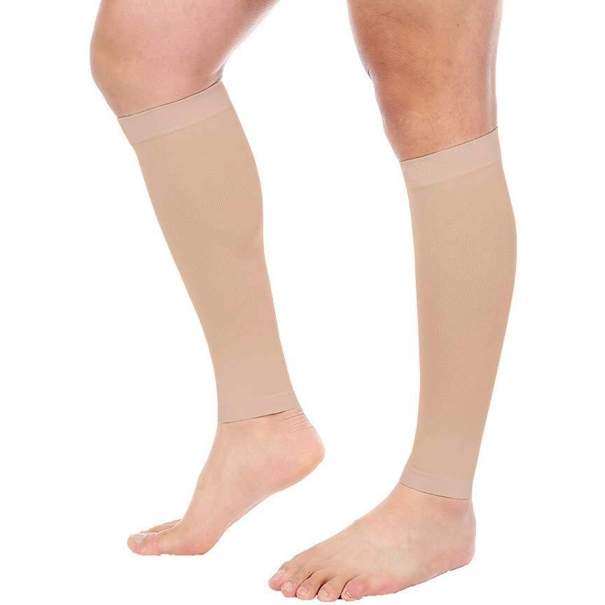 Mizuna Leg Sleeves Unisex Sports Compression Sun Protection Thigh Non-Slip Upf Cooling Full Length Cycling Riding Golf Football Running Wintercalfwhitebeigeblue