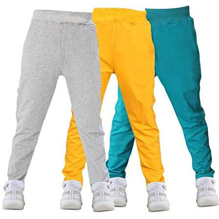Kyda Kids Boy's Regular Fit Track Pants - (Pack Of 3)(K-3-Sports-10-11Yrs,Multicolor)