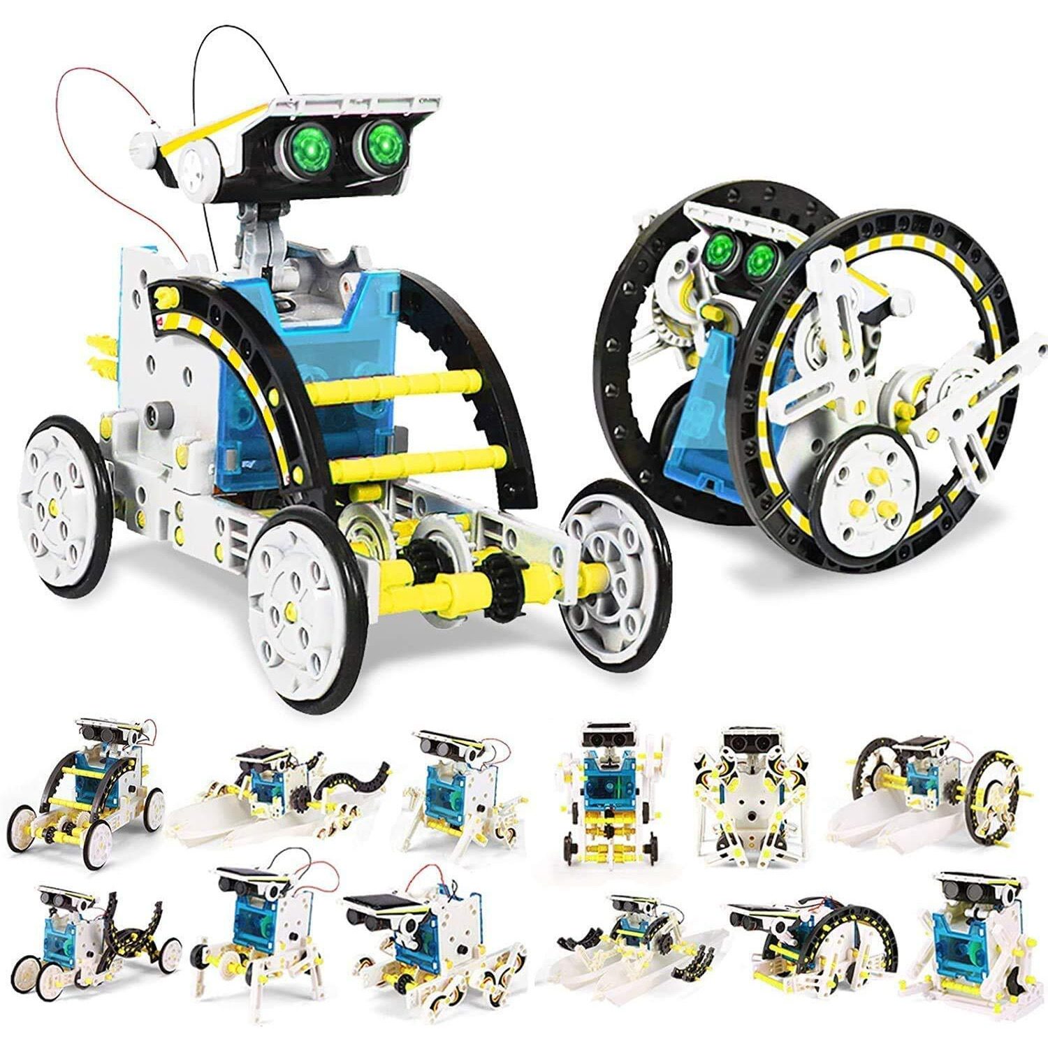 Funblast Solar Robot Kit - 13 In 1 Learning Educational Kids Station, Robot Toy Game Diy Toys For Boys,Girls - Multicolor