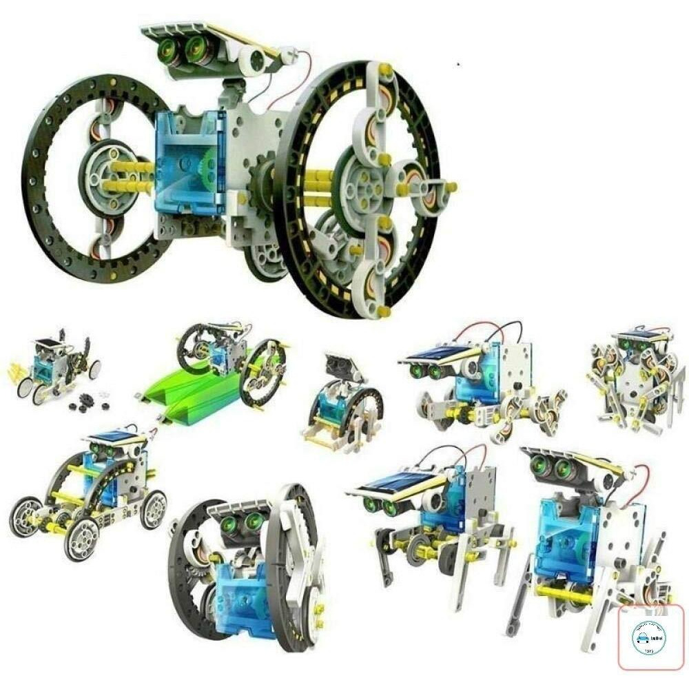 Funblast Solar Robot Kit - 13 In 1 Learning Educational Kids Station, Robot Toy Game Diy Toys For Boys,Girls - Multicolor
