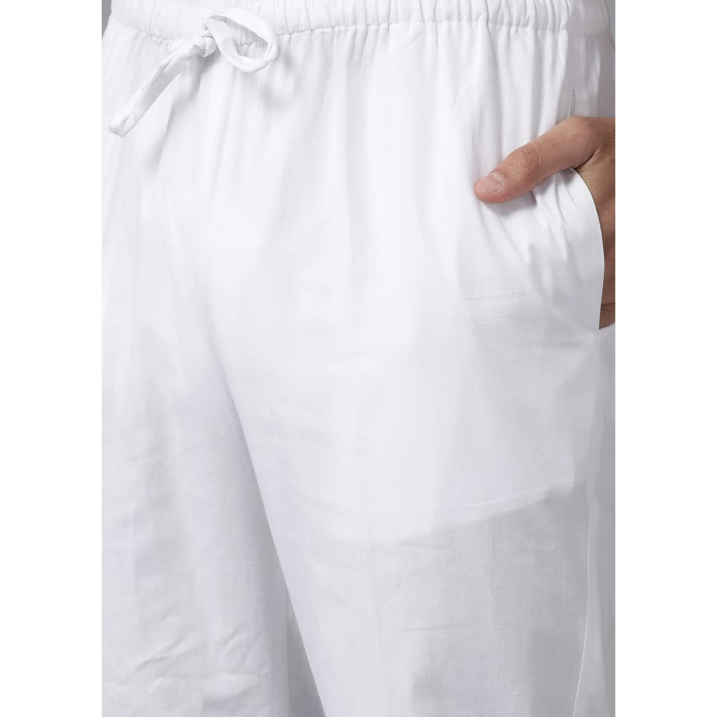 See Designs Mens Kurta | Specially Crafted And Designed For The Eid Festival White Cotton Embroidered Kurta With Pajama Set Mandarin Collar Long Sleeves Chikankari Kurta | Sdkt109301Xs