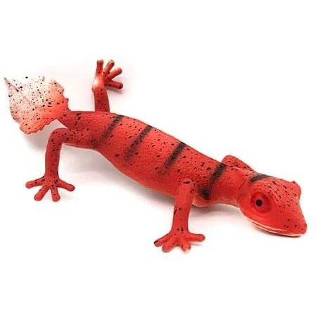 Super Toy Reptile Toy For Kids Realistic Gecko Lizard Figurine Rubber Animal Cold Blooded Lifelike Soft Prank Toys Educational Gift Boys Girls