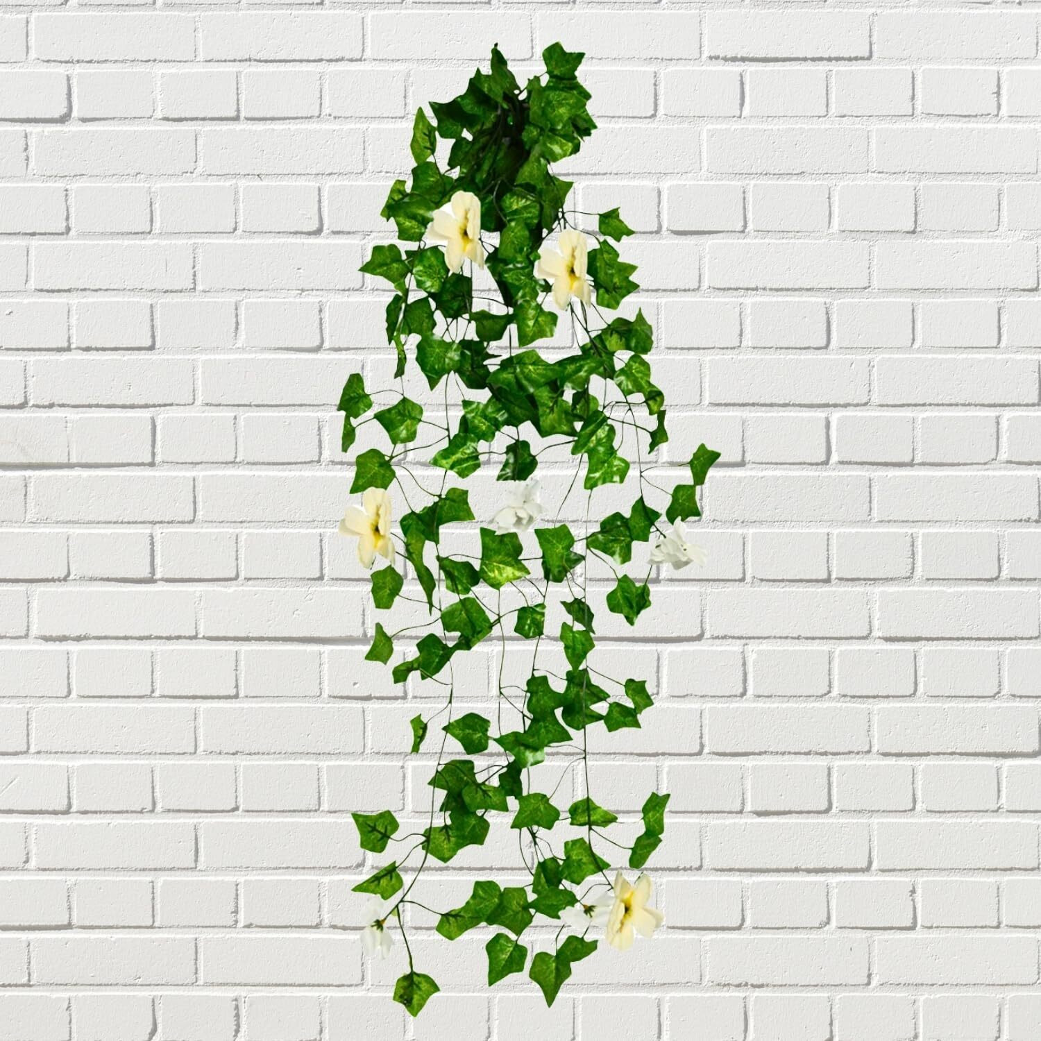 Decorebugs Artificial Flower Plants Leaves Hanging Ivy Garlands Plant Greenery Vine Creeper Home Decor Door Wall Balcony Decoration Party Festival Craft (Pack Of 1)